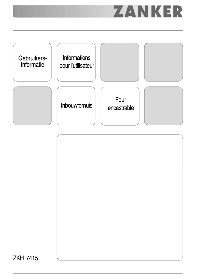 Imagen de la primera página del manual del dispositivo ZKH7415