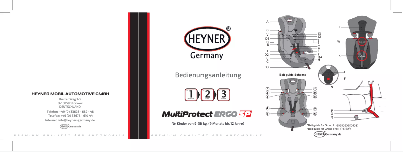 Página 1 del manual Manual de usuario Heyner MultiProtect Ergo SP