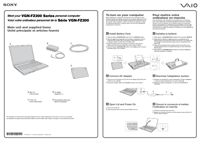 Página nº 1 - Manual de usuario Sony Vaio VGN-FZ280E