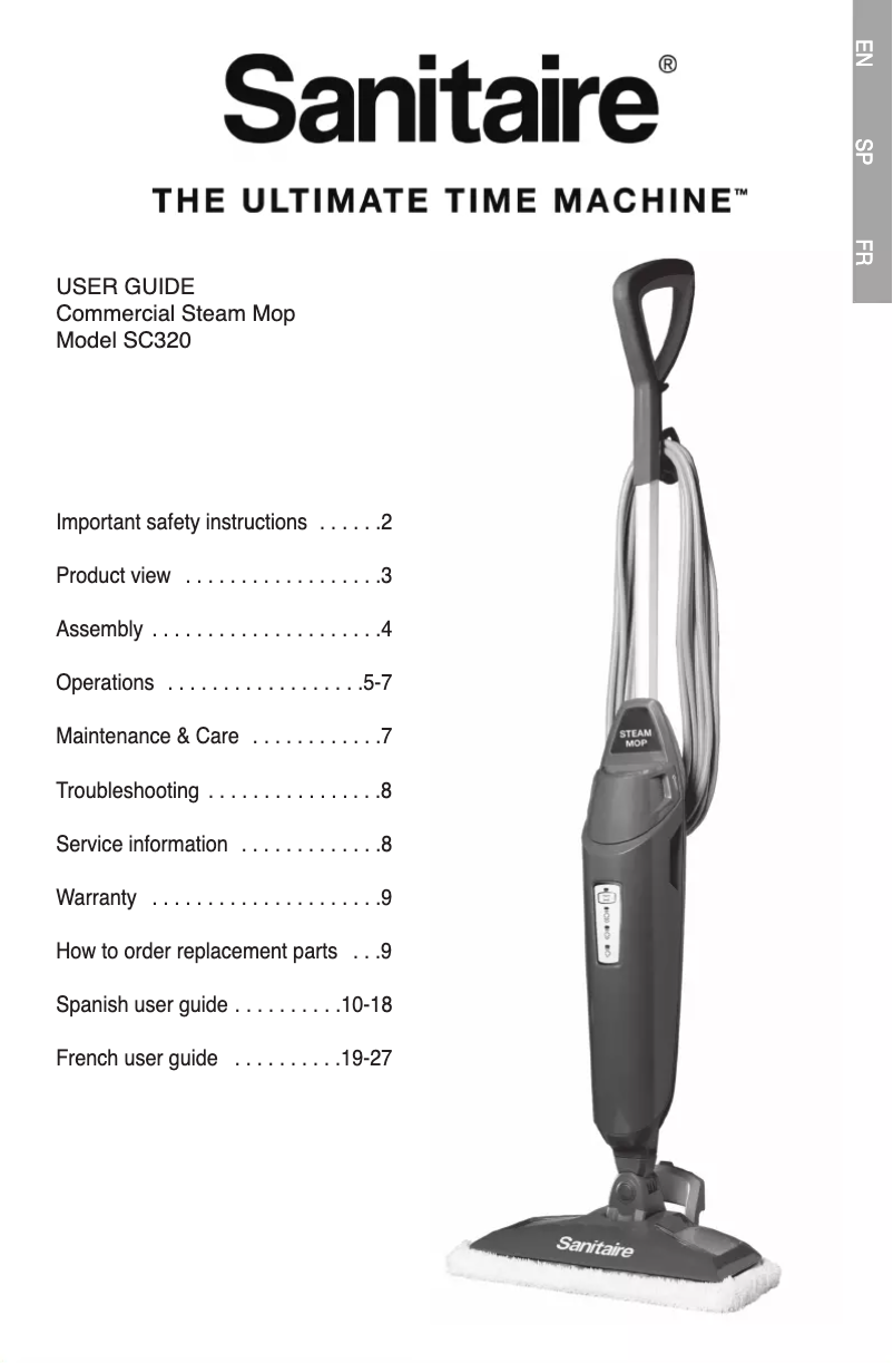 Imagen de la primera página del manual del dispositivo SC320A