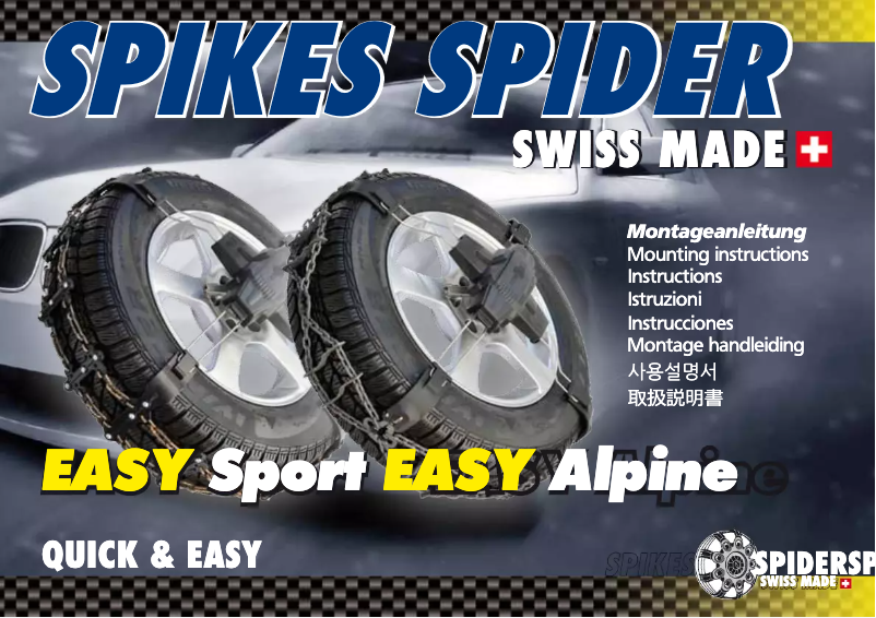 Página 1 del manual Manual de usuario Spikes Spider Easy Sport