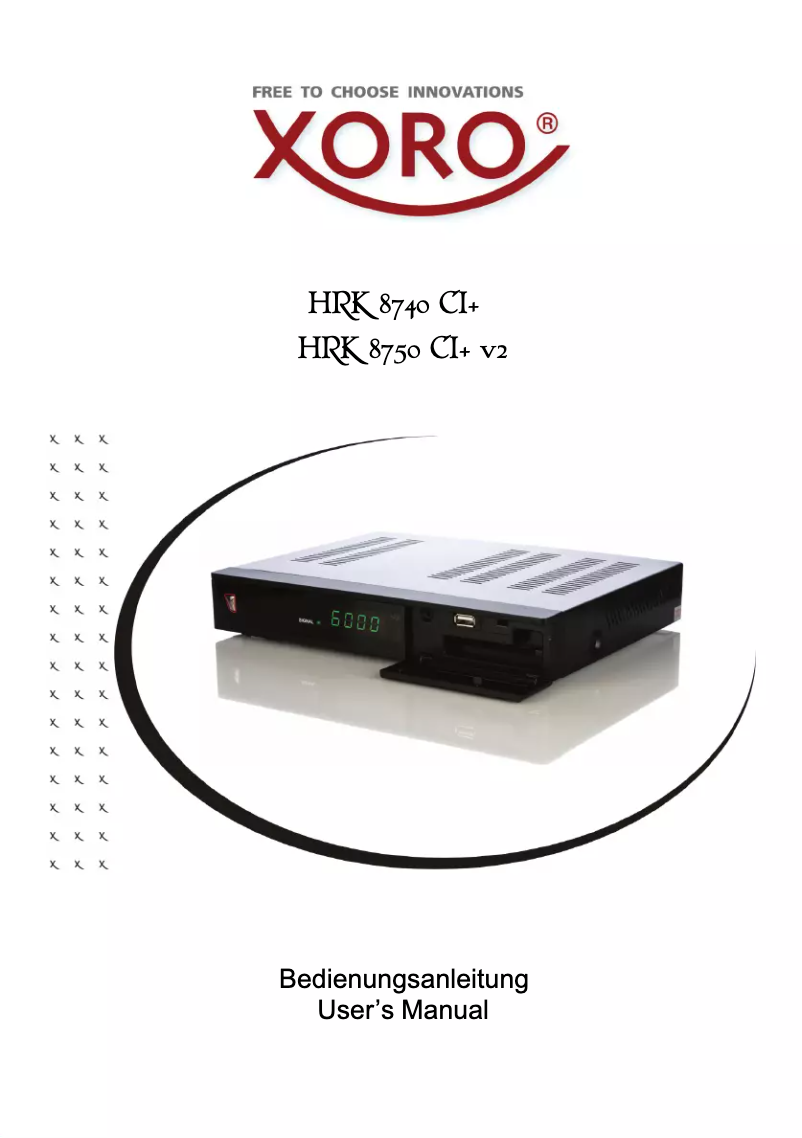 Imagen de la primera página del manual del dispositivo HRK 8740 CI+