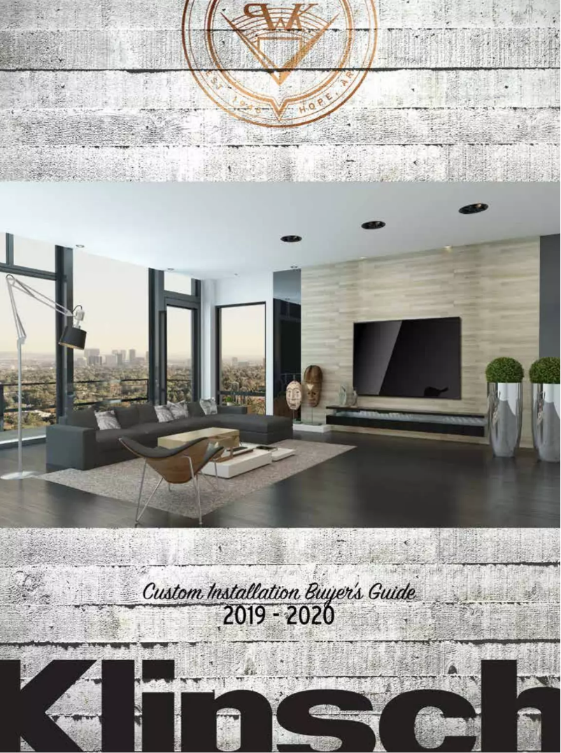 Página 1 del manual Manual de usuario Klipsch THX-502-L