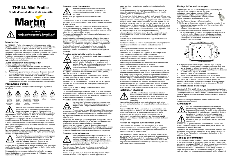 Imagen de la primera página del manual del dispositivo Thrill Mini Profile