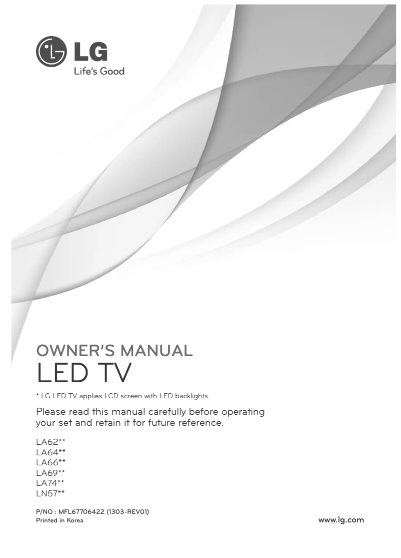 Página 1 del manual Manual de usuario LG 47LA6620