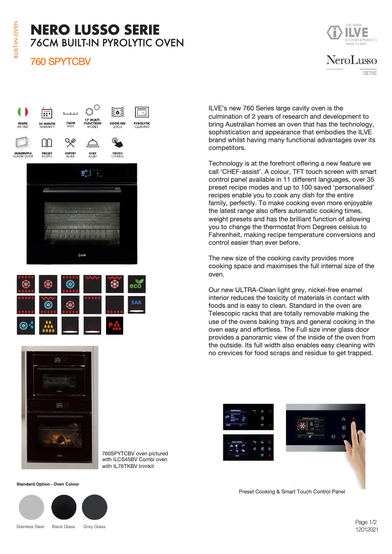 Imagen de la primera página del manual del dispositivo 760SPYTCBV