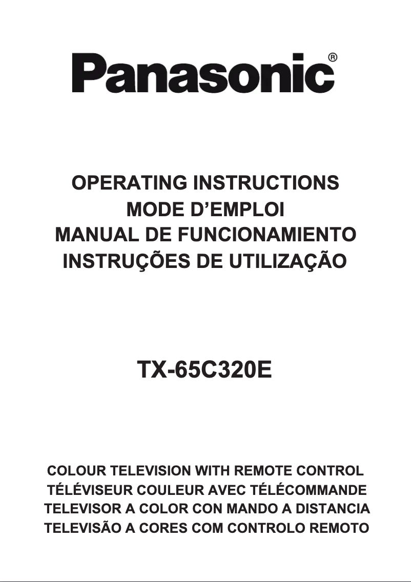 Página 1 del manual Manual de usuario Panasonic TX-65C320
