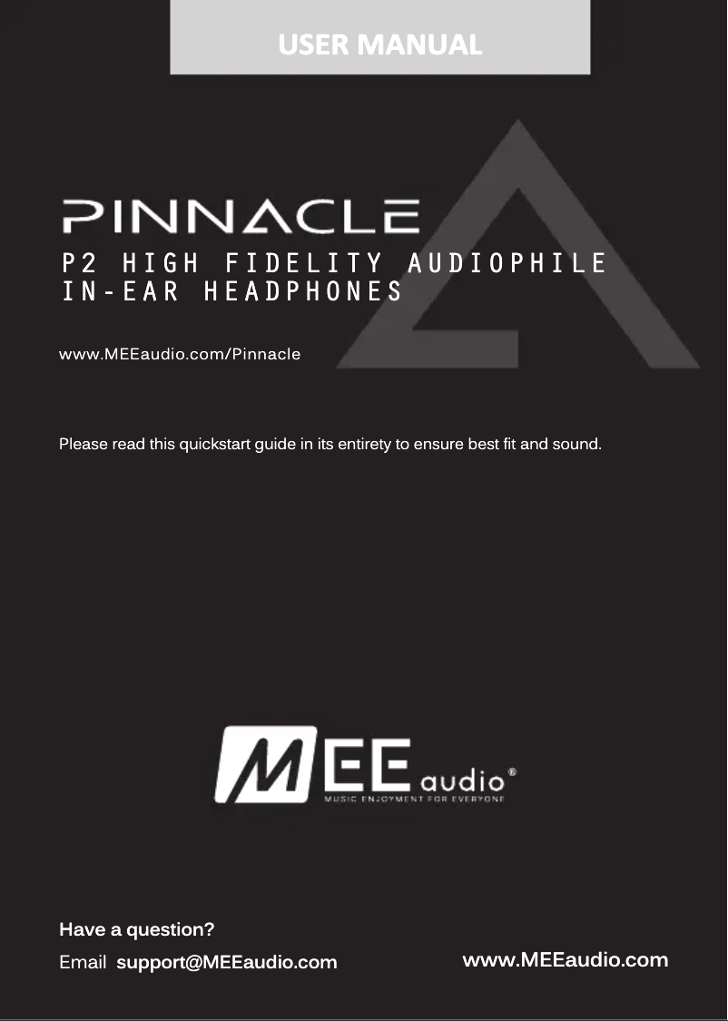 Página 1 del manual Manual de usuario MEE audio Pinnacle