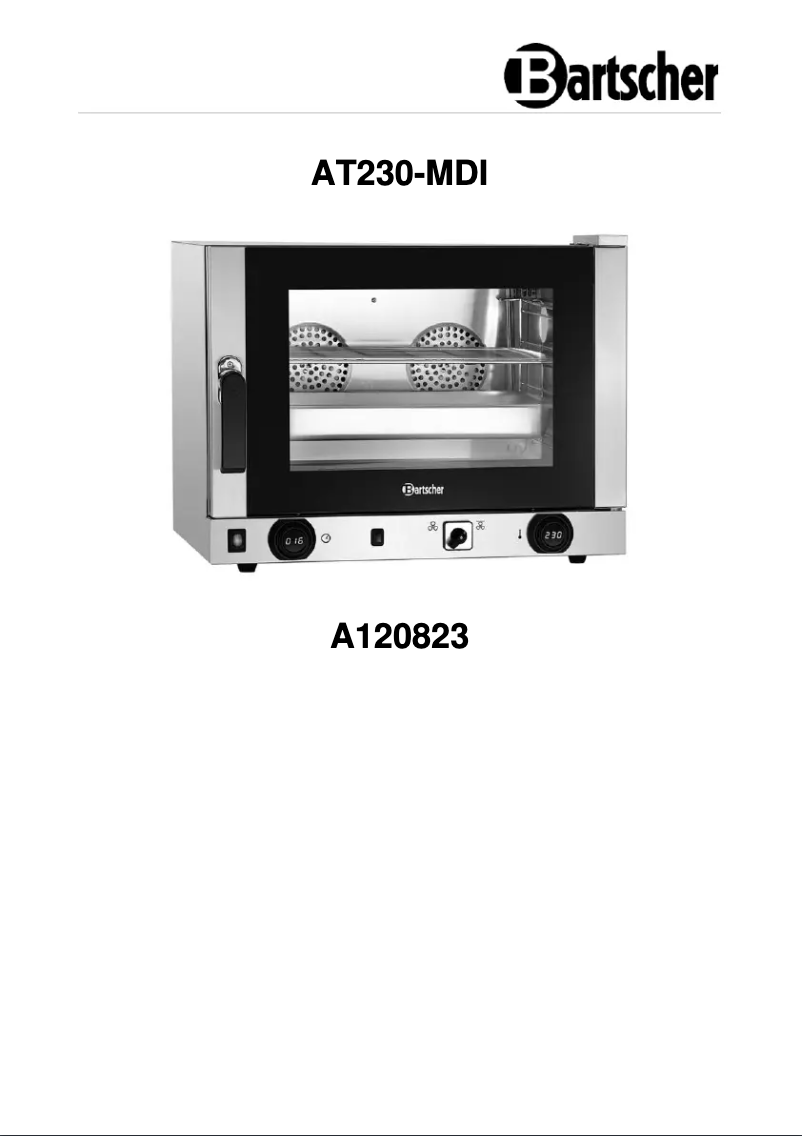 Página nº 1 - Manual de usuario Bartscher AT230-MDI