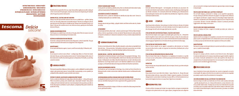 Imagen de la primera página del manual del dispositivo Delícia Silicone 629316