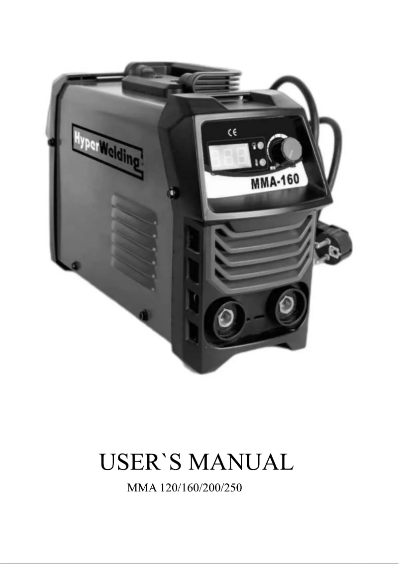 Imagen de la primera página del manual del dispositivo MMA-160