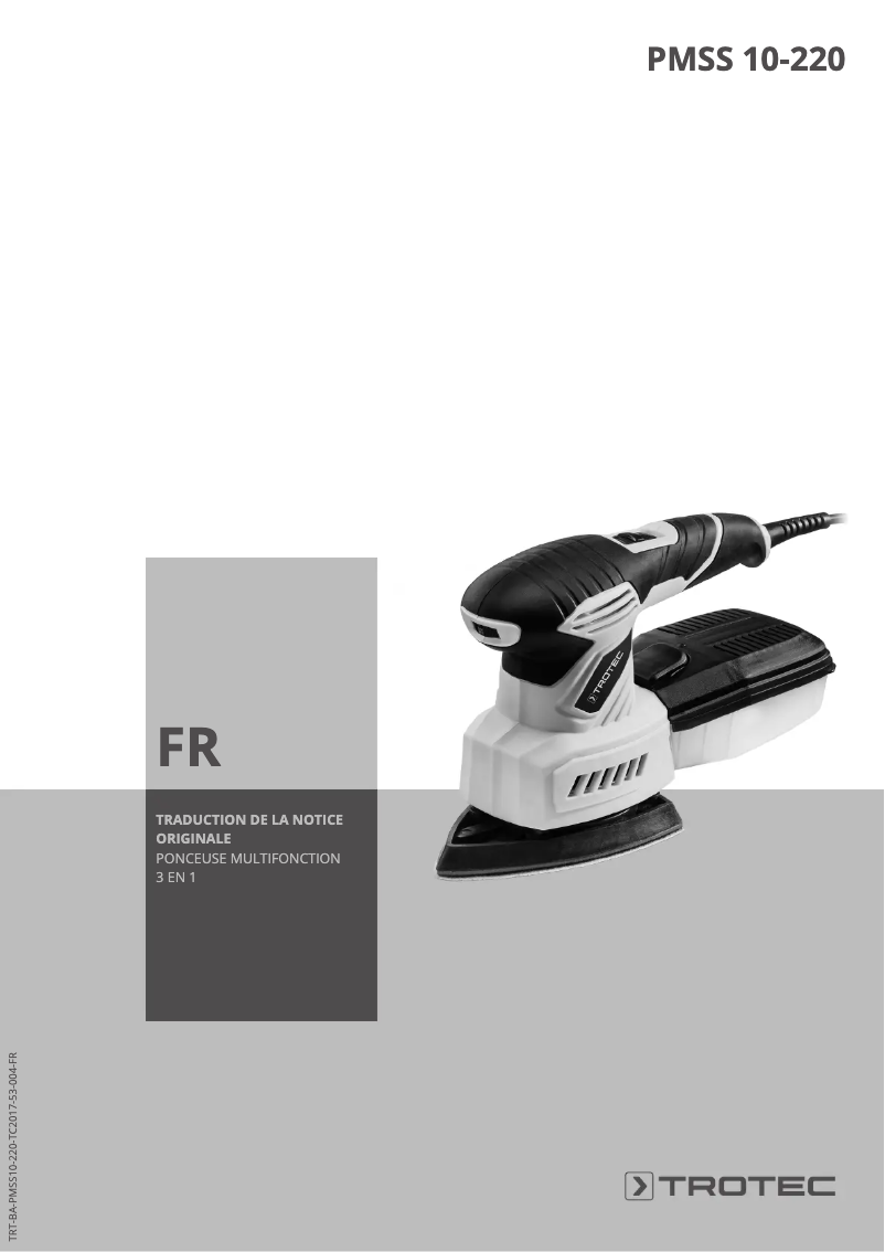 Página 1 del manual Manual de usuario Trotec PMSS 10-220