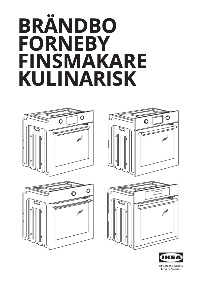 Página 1 del manual Manual de usuario Ikea BRÄNDBO 805.576.55