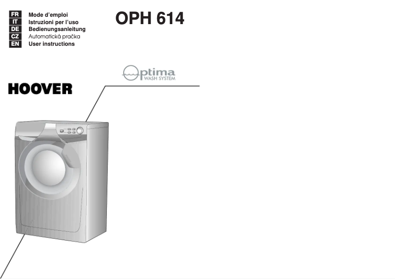 Imagen de la primera página del manual del dispositivo OPH 614-86S