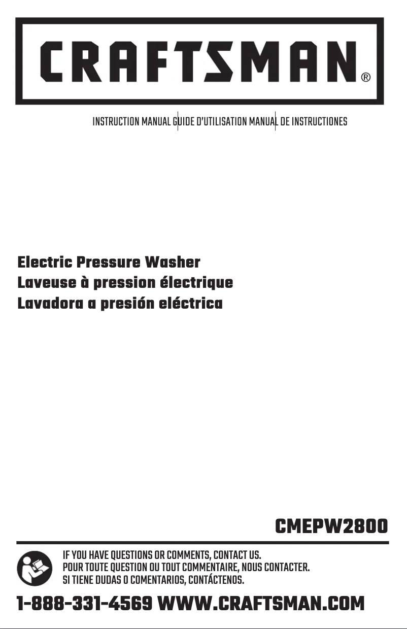 Página 1 del manual Manual de usuario Craftsman CMEPW2800