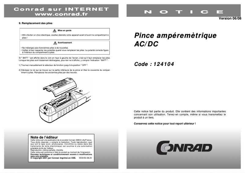 Página 1 del manual Manual de usuario Kyoritsu KEW 2300R