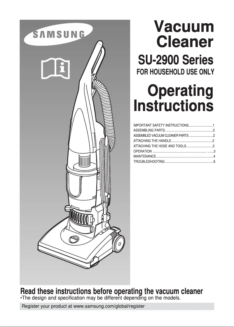 Página 1 del manual Manual de usuario Samsung SU2930