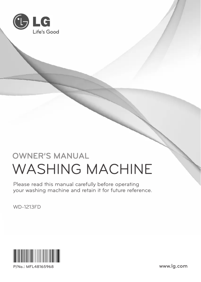 Página 1 del manual Manual de usuario LG WD-1213FD