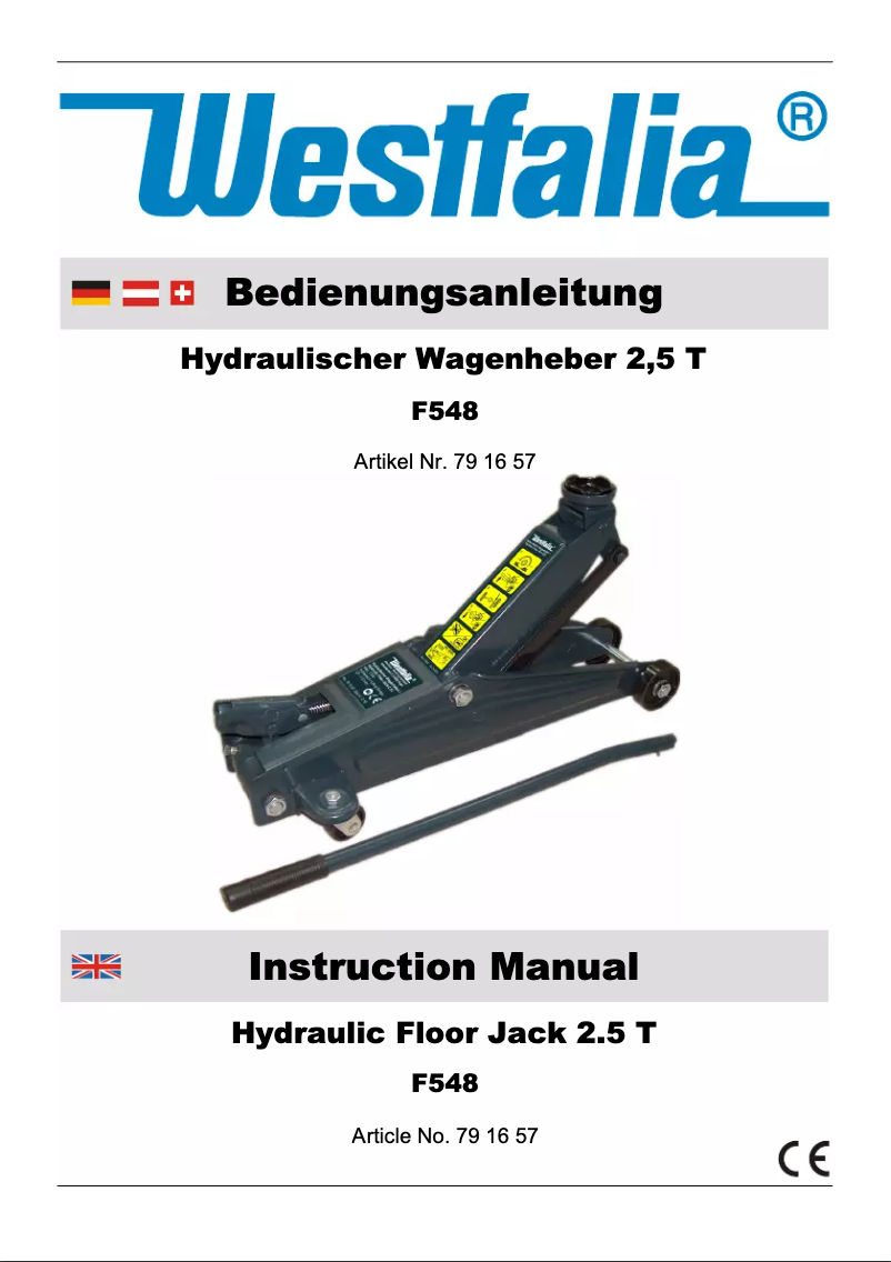 Imagen de la primera página del manual del dispositivo F548