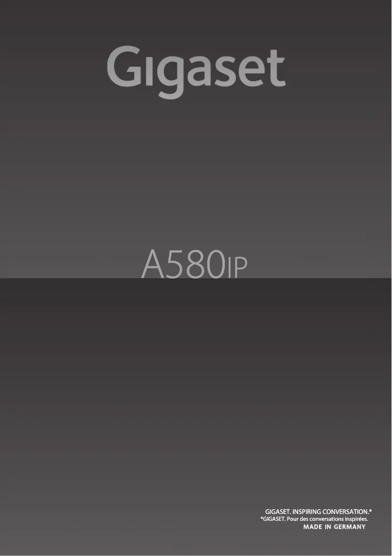 Imagen de la primera página del manual del dispositivo Gigaset A580 IP Twin