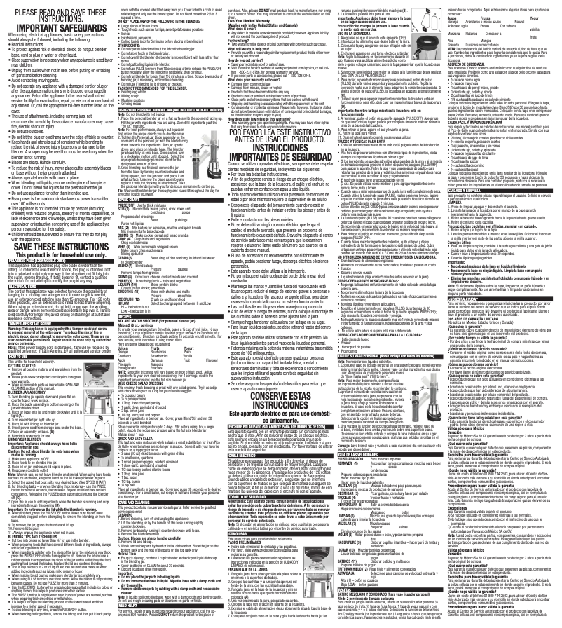 Imagen de la primera página del manual del dispositivo BL1130