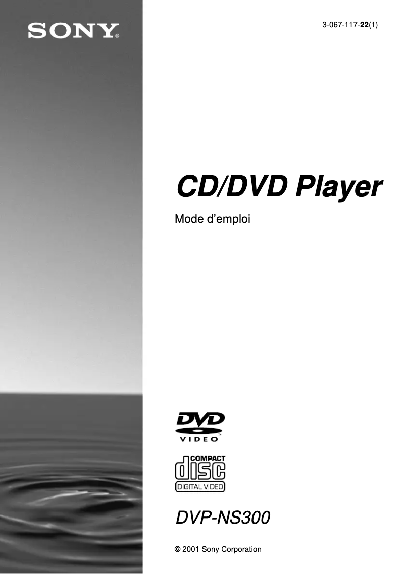 Imagen de la primera página del manual del dispositivo DVP-NS300