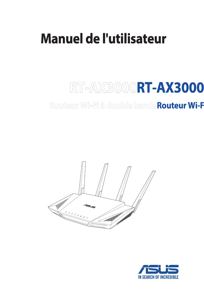 Imagen de la primera página del manual del dispositivo RT-AX3000