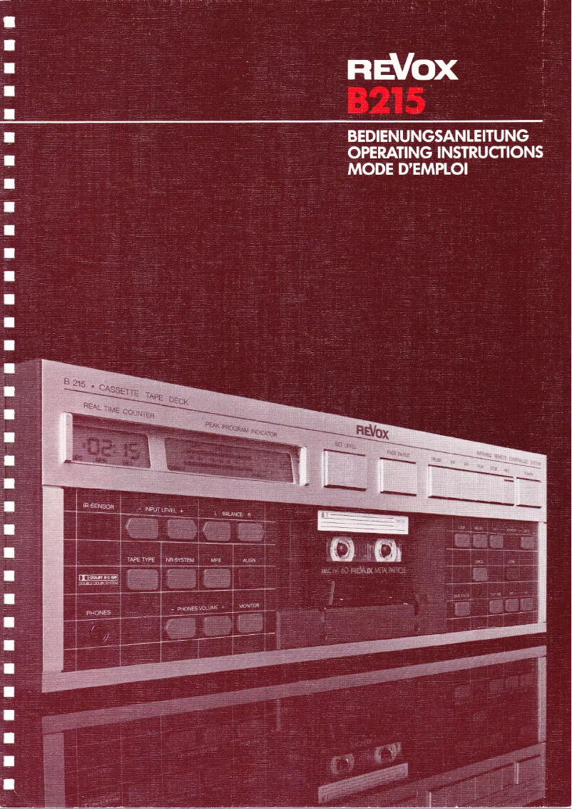 Imagen de la primera página del manual del dispositivo B215