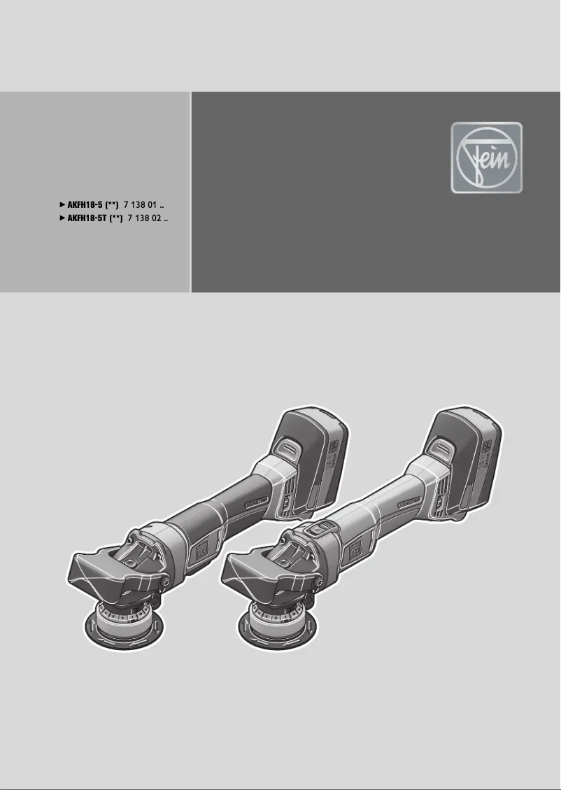 Imagen de la primera página del manual del dispositivo AKFH 18-5 Select