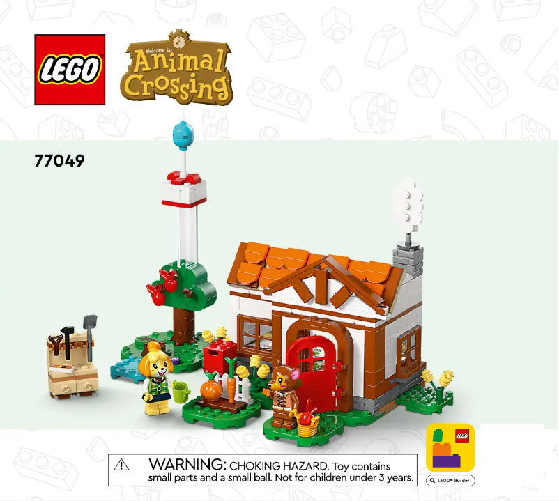 Página 1 del manual Instrucciones visuales Lego Animal Crossing 77049