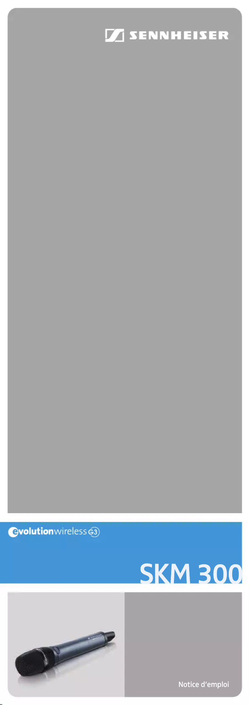 Página 1 del manual Manual de usuario Sennheiser SKM 300-865 G3