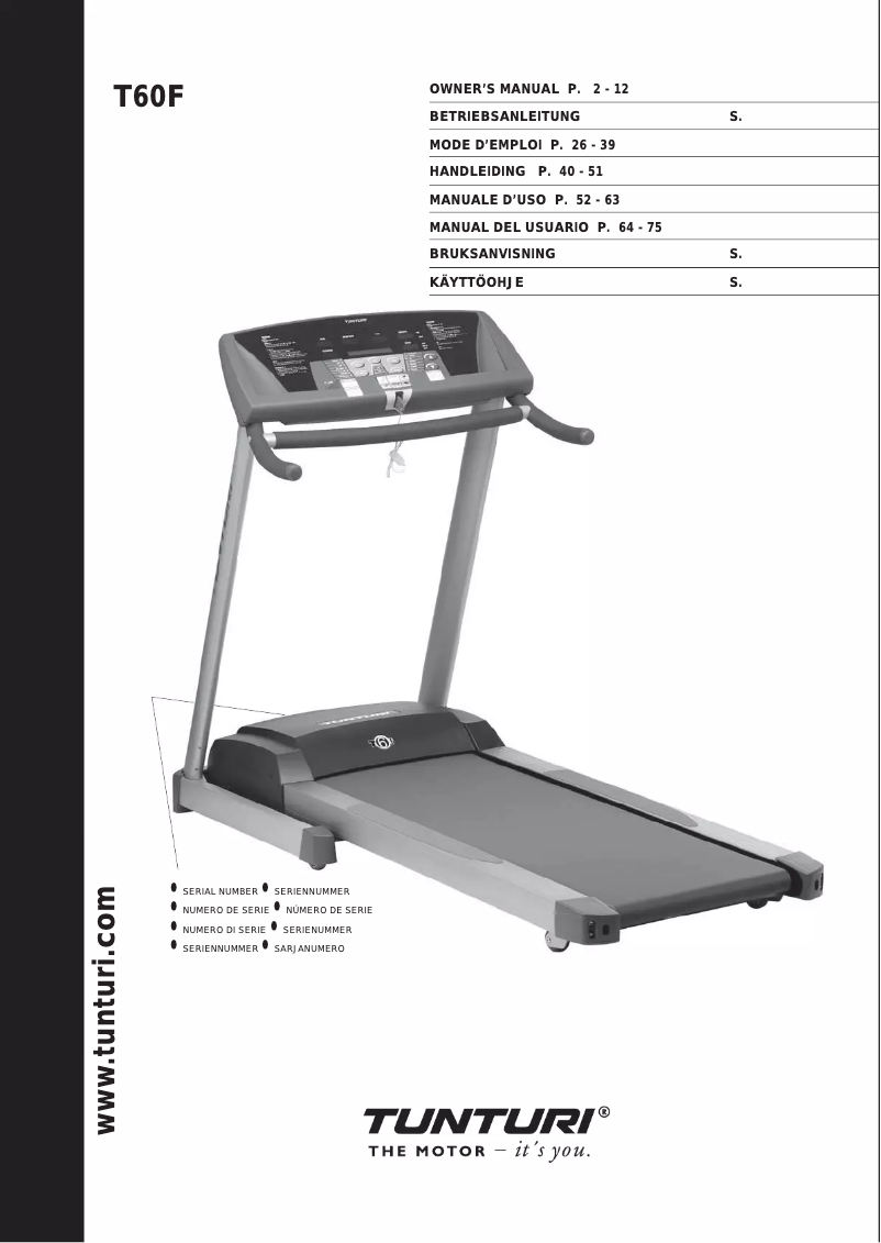 Imagen de la primera página del manual del dispositivo T60F