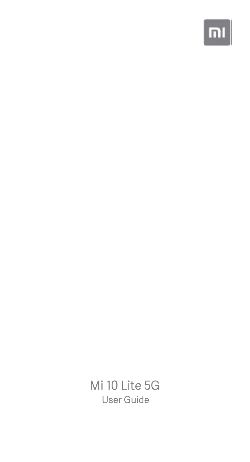 Imagen de la primera página del manual del dispositivo Mi 10 Lite