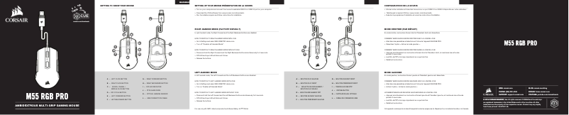 Imagen de la primera página del manual del dispositivo M55 RGB Pro