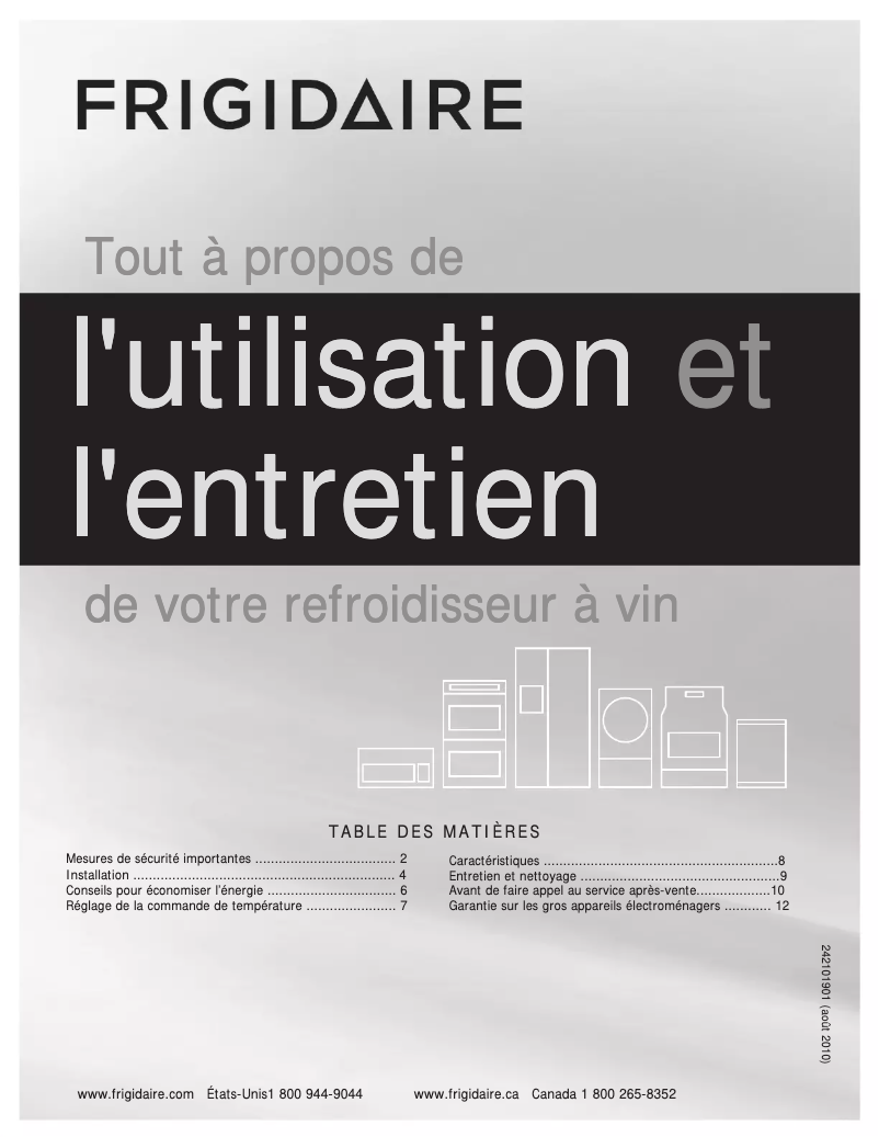 Imagen de la primera página del manual del dispositivo FFWC3822QS