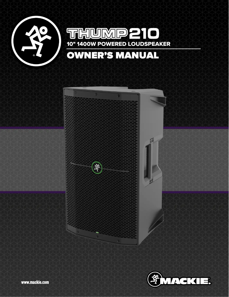 Imagen de la primera página del manual del dispositivo Thump210