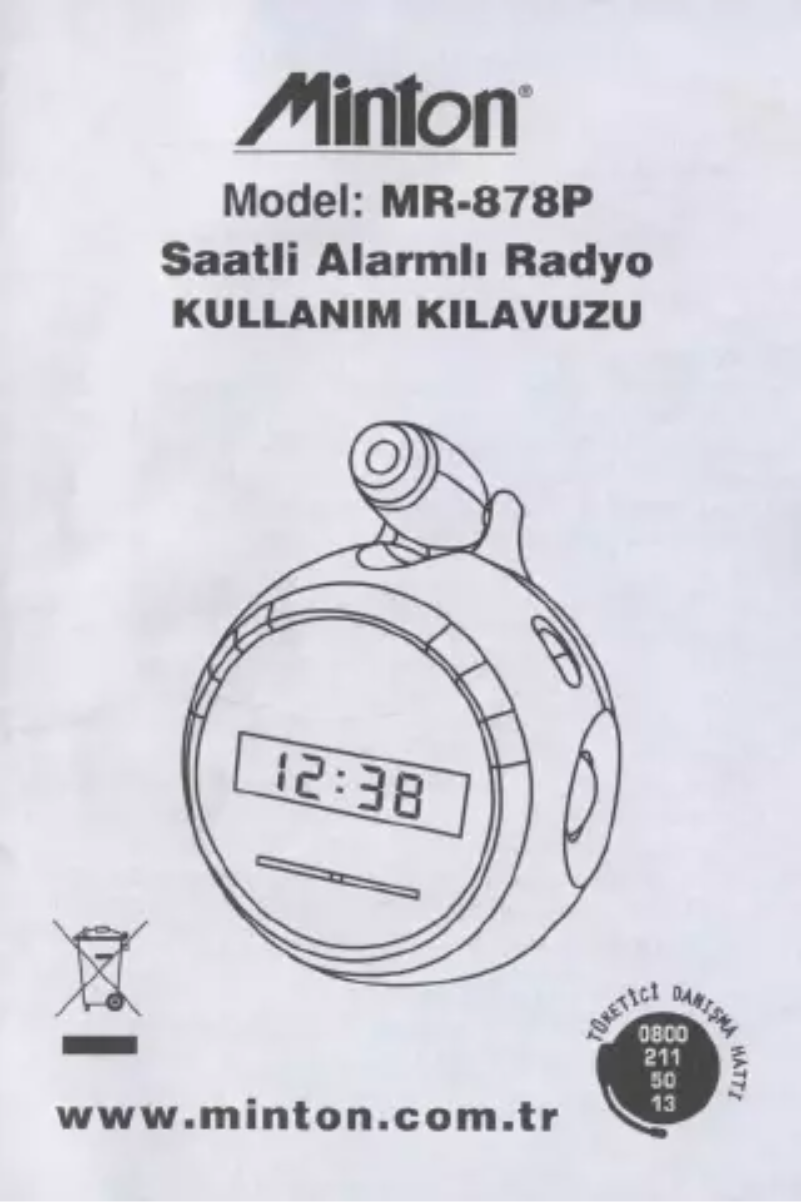 Página 1 del manual Manual de usuario Minton MR-878P