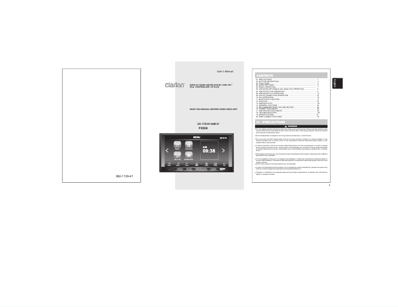 Imagen de la primera página del manual del dispositivo FX508