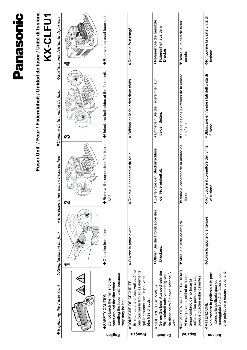 Página 1 del manual Manual de usuario Panasonic KX-CLFU1
