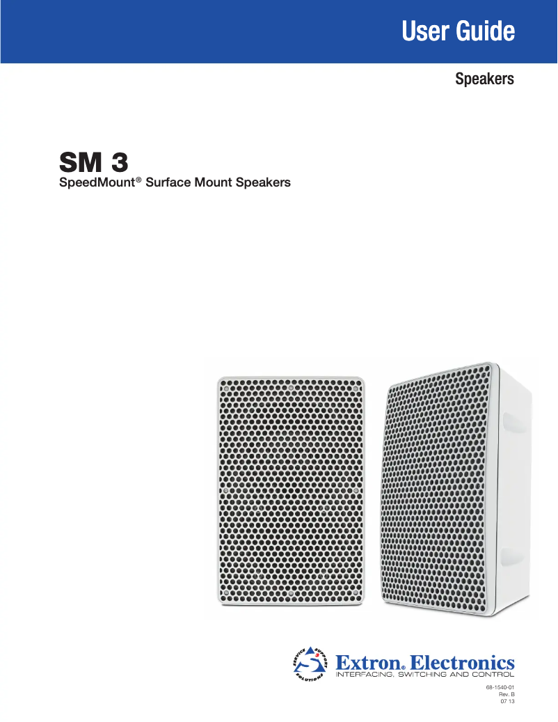 Página 1 del manual Manual de usuario Extron SM 3