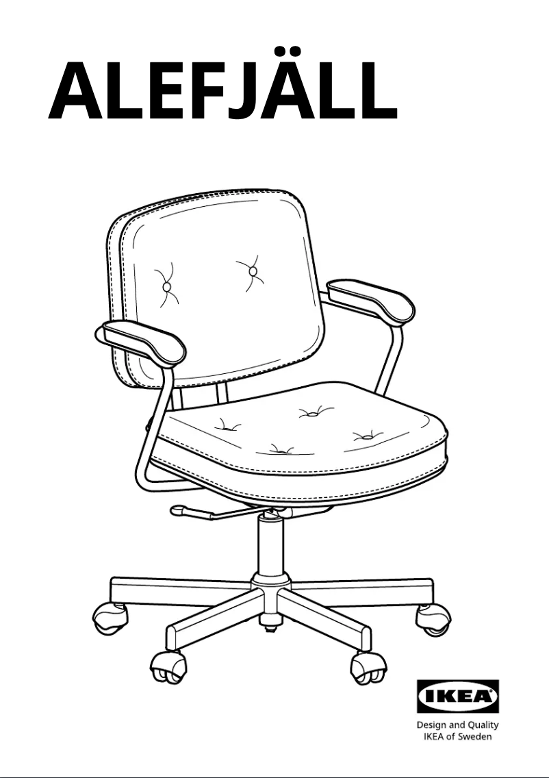 Imagen de la primera página del manual del dispositivo ALEFJÄLL 603.202.25