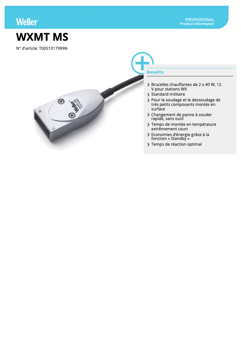 Imagen de la primera página del manual del dispositivo WXMT MS