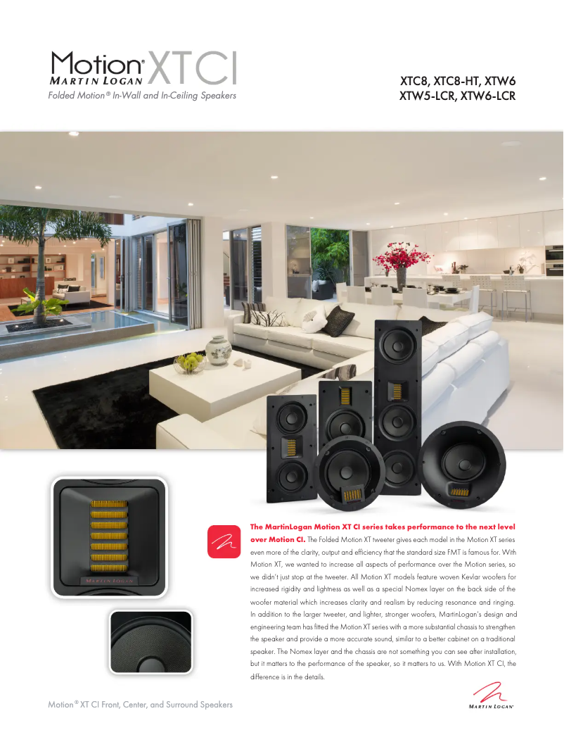 Imagen de la primera página del manual del dispositivo Motion XTW6-LCR