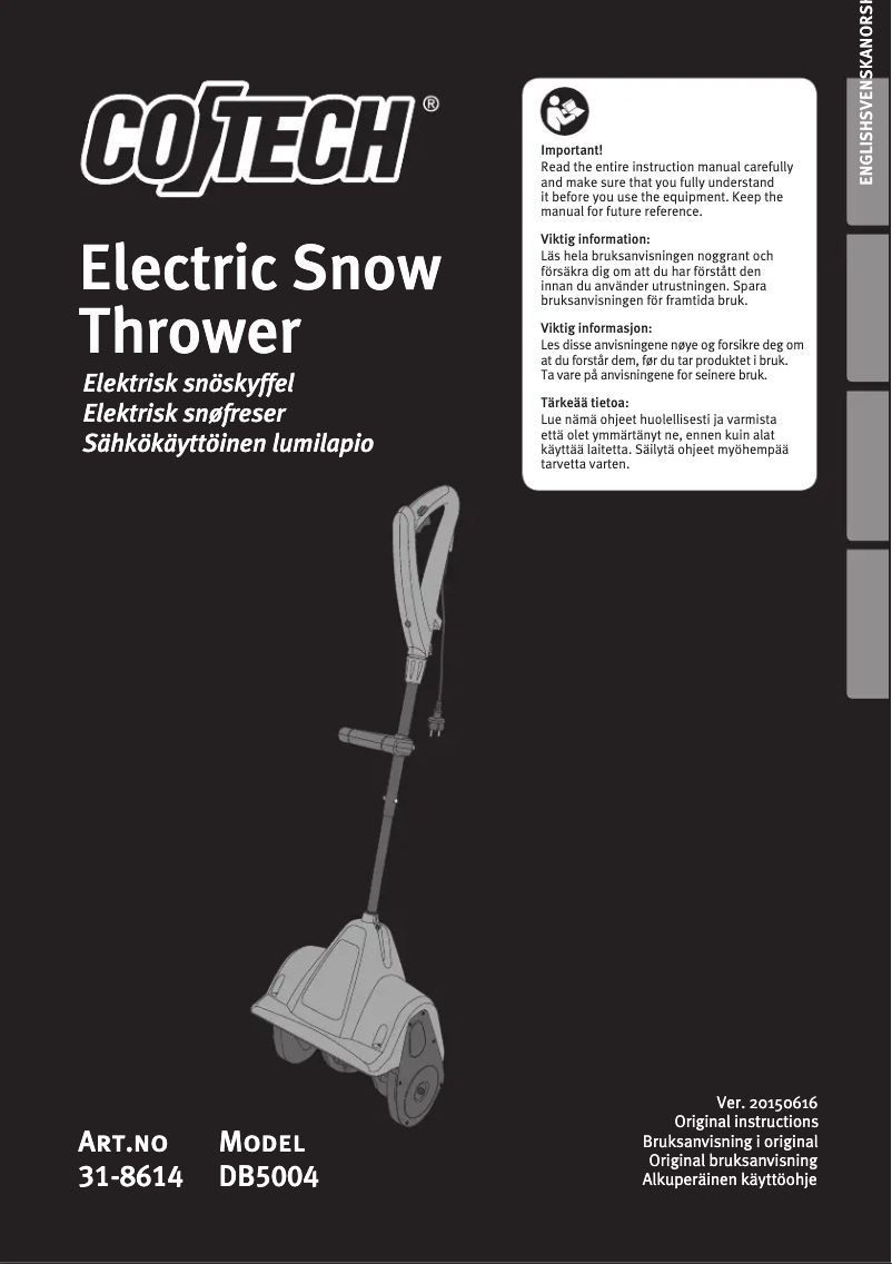 Página 1 del manual Manual de usuario Cotech DB5004