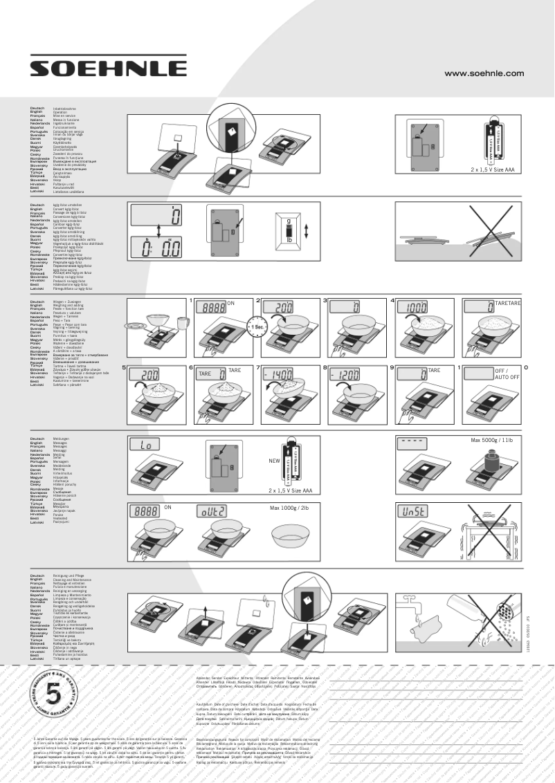 Imagen de la primera página del manual del dispositivo KWD Fiesta