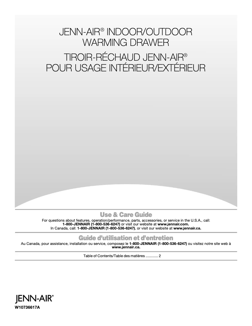 Página nº 1 - Manual de uso y mantenimiento JennAir JWD3030ES