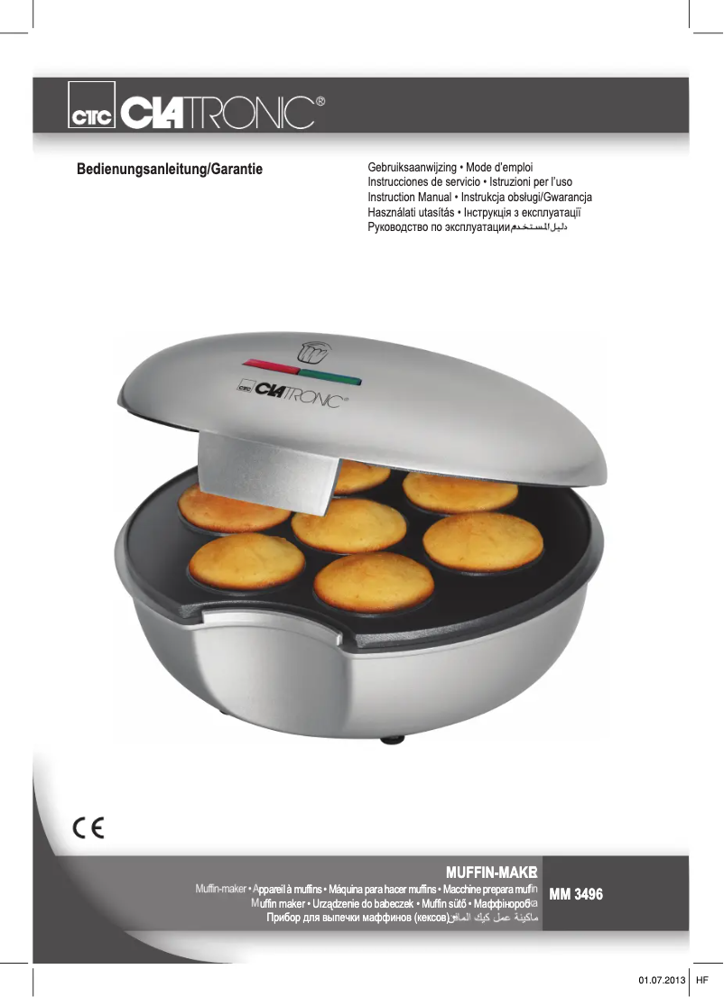 Imagen de la primera página del manual del dispositivo MM 3496