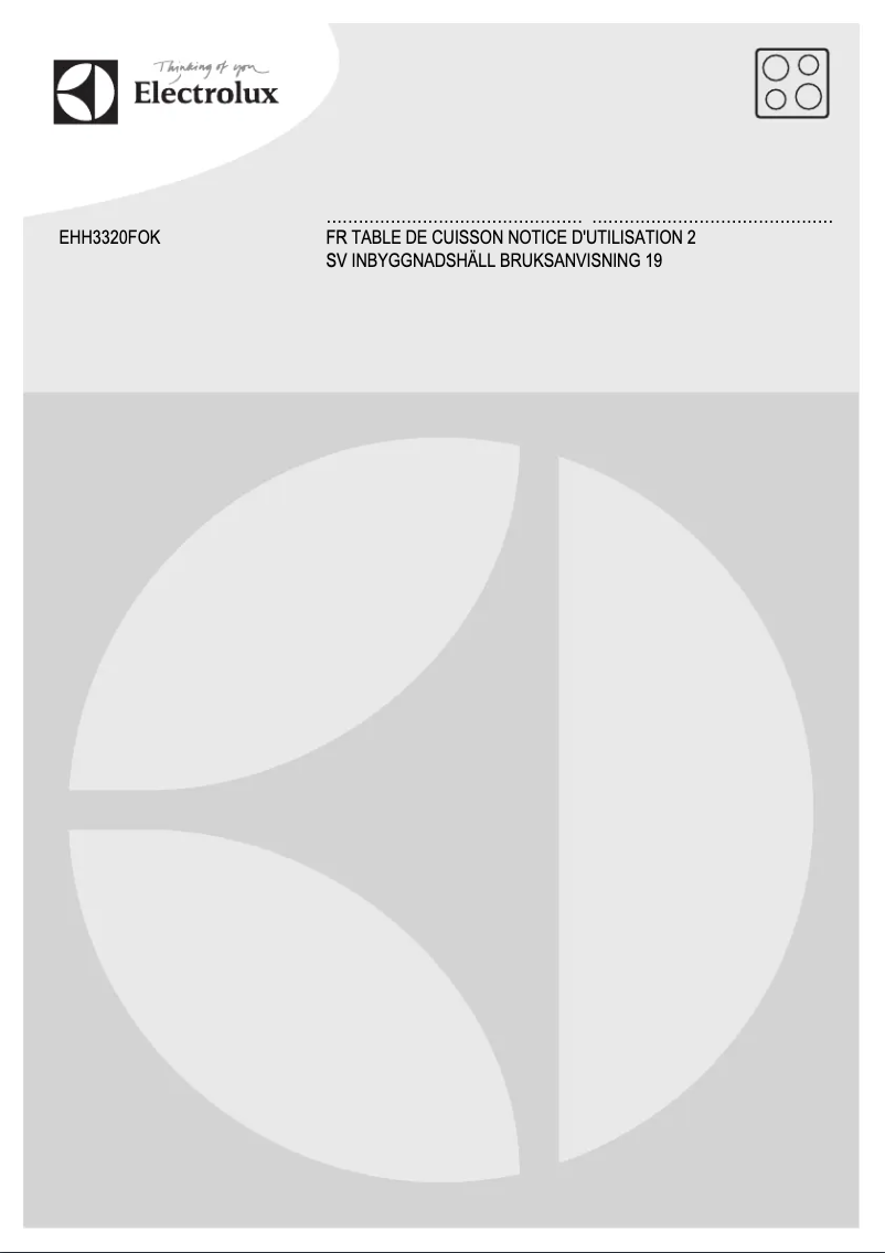 Imagen de la primera página del manual del dispositivo EHH3320FOK
