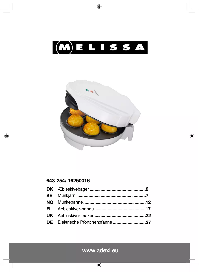 Imagen de la primera página del manual del dispositivo 643-254