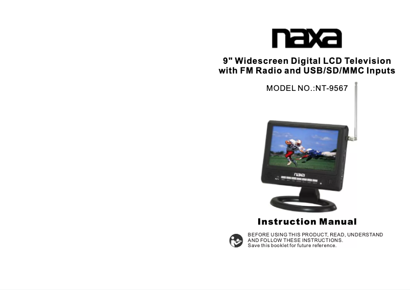 Imagen de la primera página del manual del dispositivo NT-9567